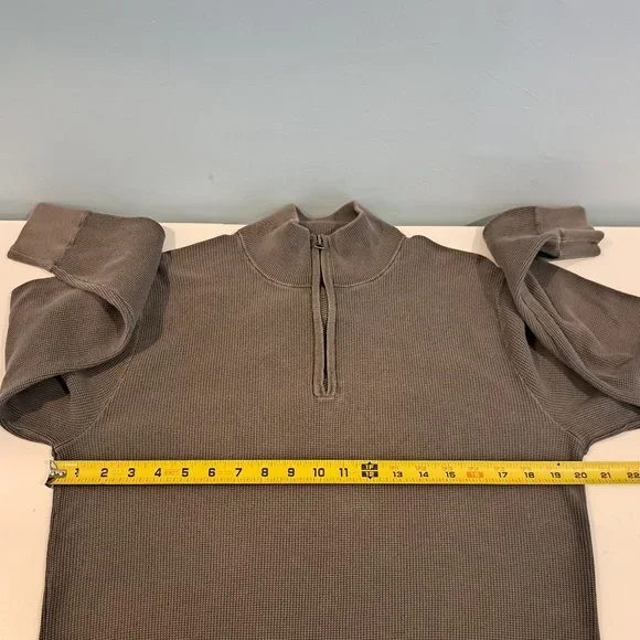 J. Crew Men's Textured Small Quarter Zip Mock Neck Pullover Style #H6956 - Picture 13 of 16